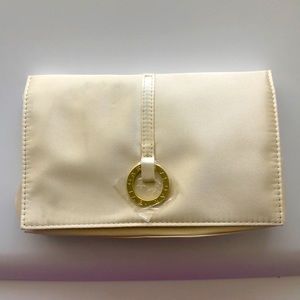 BULGARI Emirates Cream Cosmetic Bag with Mirror